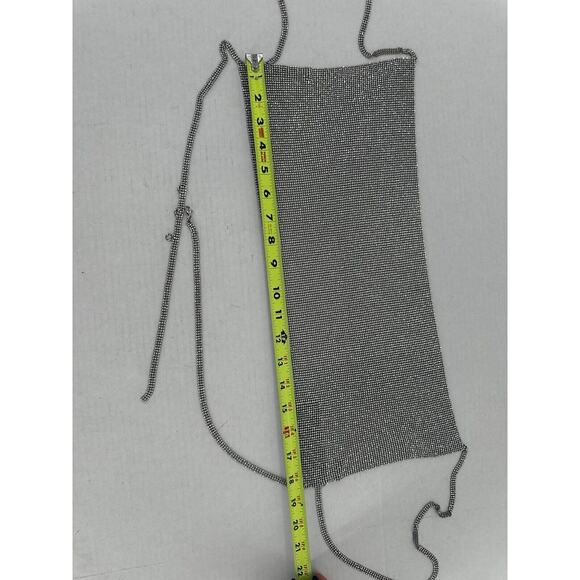 Kith Metallic Chainmail Set Skirt Sz XS Top Sz M Club Sexy Going Out Glam Event - Picture 16 of 16